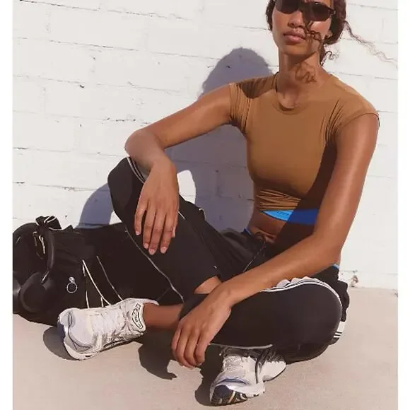 Free People Women's Twig Never Better Ultra-Light Cropped Tee Size S - Picture 4 of 8